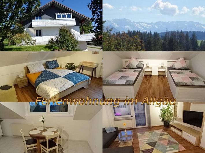 Ferienwohnung für 4 Personen, mit Ausblick und Balkon in Weitnau