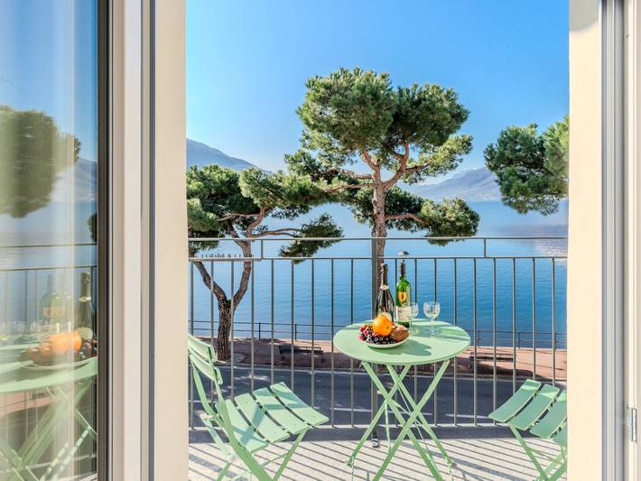 Vakantieappartement voor 4 personen, met balkon en uitzicht op het meer, met huisdier aan het Comomeer