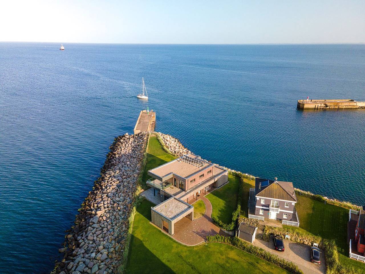 Privates Ostsee-Ferienhaus "Kap Baltic Sea" auf großem Wassergrundstück in Olpenitz, Kappeln