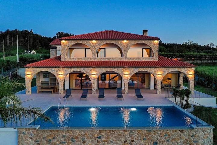 Casa rural para 8 personas, con jardín además de piscina y vistas en Ponte da Barca - 4