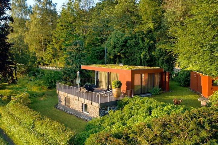 Ferienhaus für 4 Personen, mit Garten und Sauna, mit Haustier in Poppenhausen