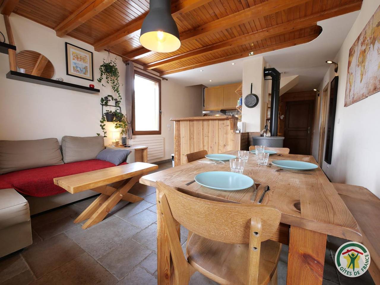 Gîte für 4 Personen mit Terrasse in Les Hieres, La Grave