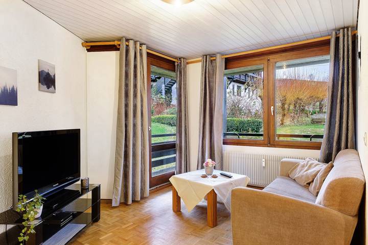 Ferienwohnung für 4 Personen, mit Sauna und Garten, mit Haustier