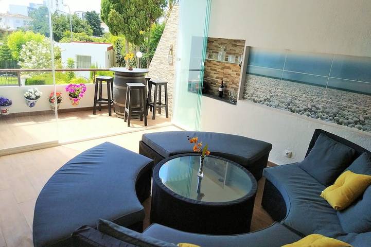 Ferienwohnung für 6 Personen, mit Pool und Balkon sowie Garten - 1