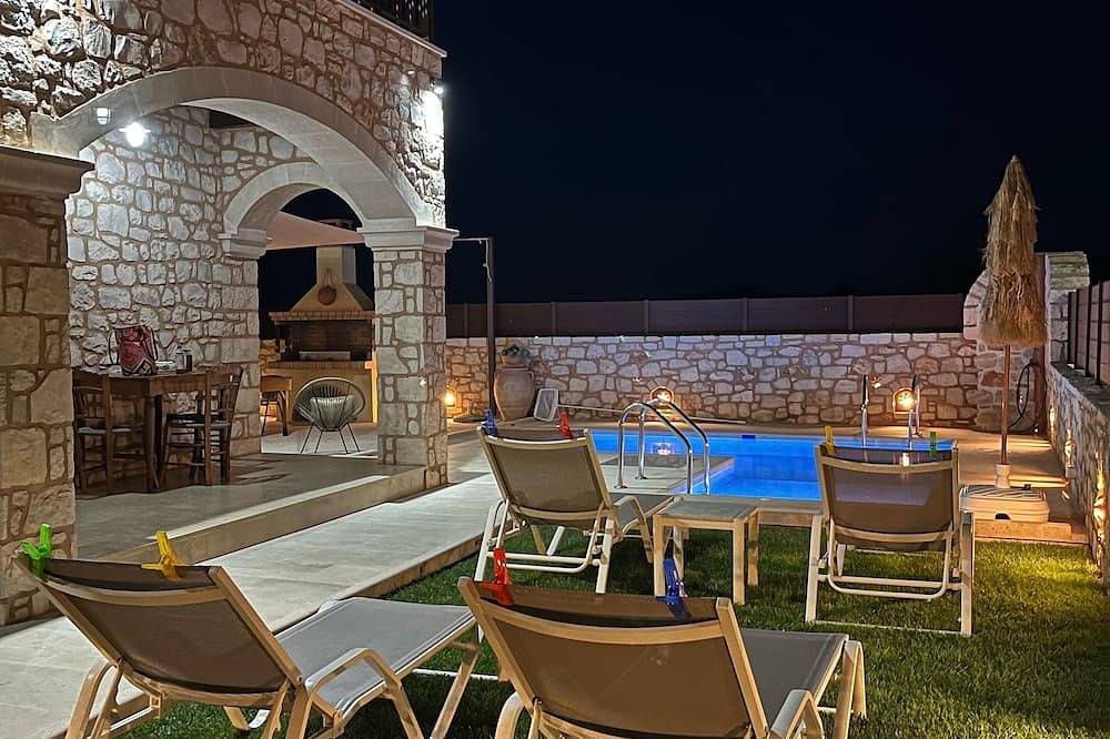 Luxus Villa Marvi Ist Ein Traditionelles Creta Steinhaus in Roumeli, Rethymno und Umgebung