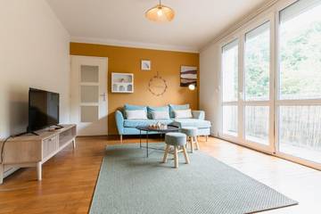 Gîte pour 4 personnes, avec vue et balcon, animaux acceptés à Jœuf