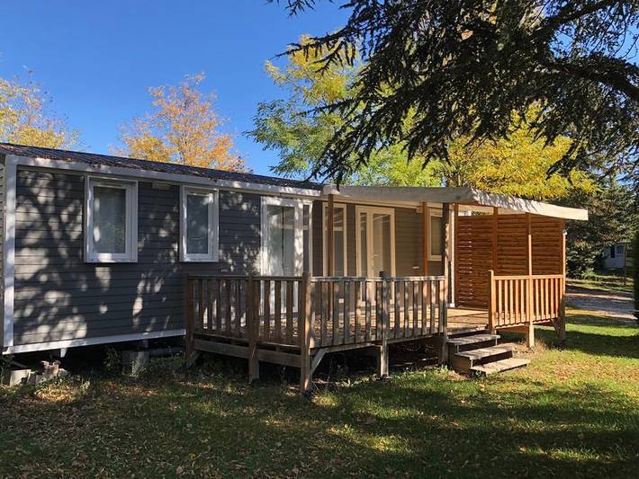 Camping Au Tylo Soleil - Mobilheim 6 personen - 42 Premium Mobilheim O'Hara 1064 40m² in Dauphin, Regionaler Naturpark Luberon