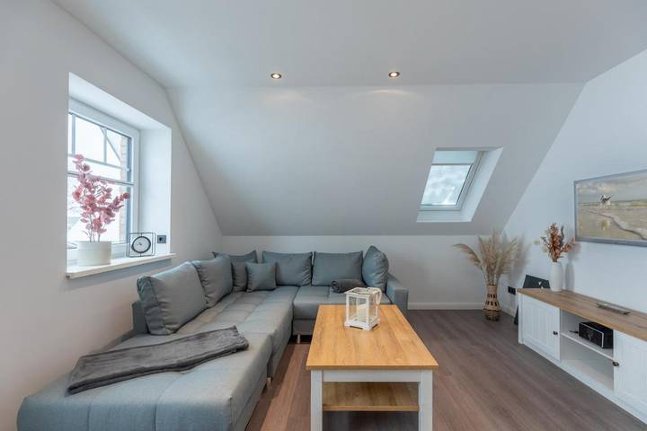 Ferienwohnung für 4 Personen, mit Balkon und Terrasse sowie Sauna in Hattstedt