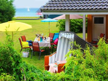 Ferienhaus für 8 Personen, mit Garten und Ausblick sowie Sauna, mit Haustier in Quern