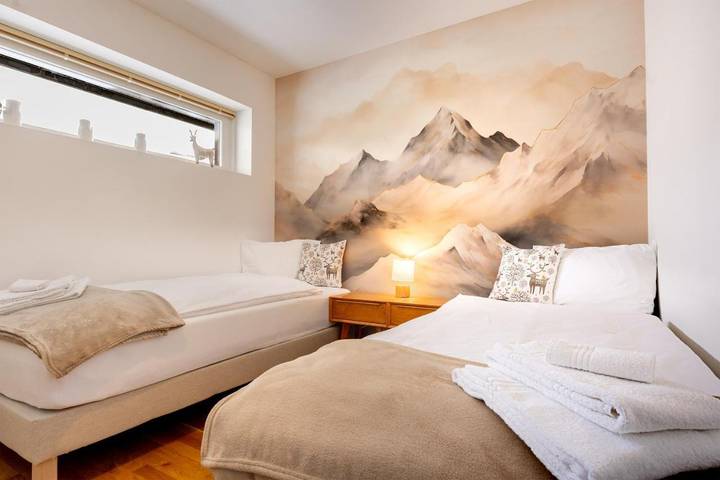 Ferienwohnung für 5 Personen, mit Balkon und Garten in Andermatt
