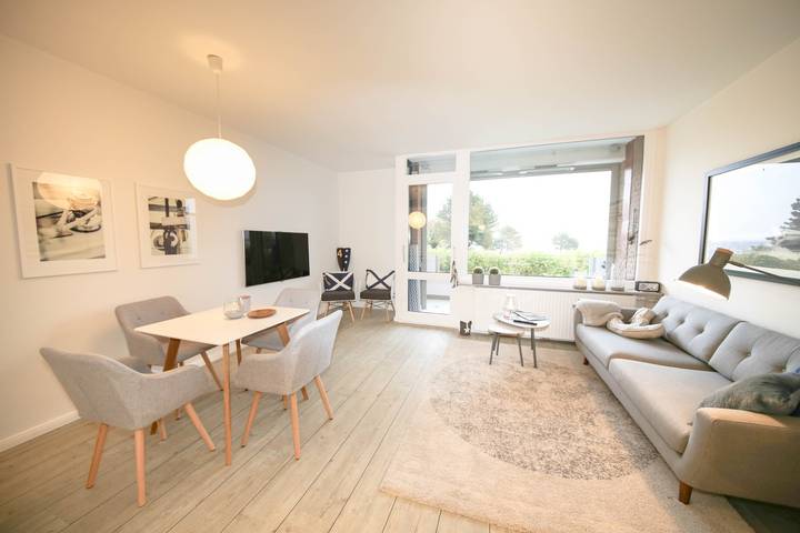 Ferienwohnung für 2 Personen, mit Meerblick und Terrasse, mit Haustier in Travemünde