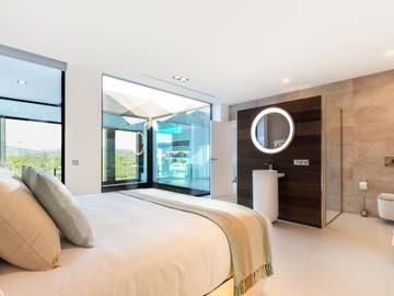 Búger: Grosse, moderne, luxuriöse Villa Montblau in Búger, Mallorca Inselmitte für 8 