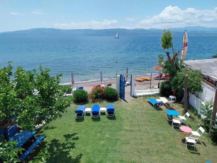 Appartamento per 3 persone, con giardino e panorama, con animali domestici ad Eubea