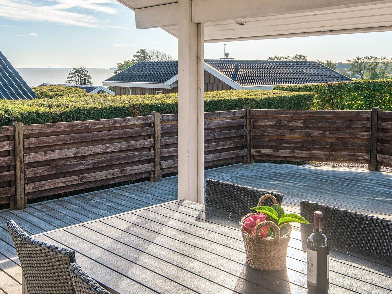 Strandparadies mit offener Terrasse in Bjert, Kleiner Belt