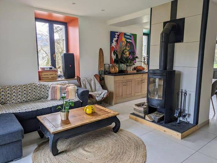 Maison de vacances pour 7 personnes, avec Balcon et Terrasse ainsi que Jardin et Vue à Lescheraines