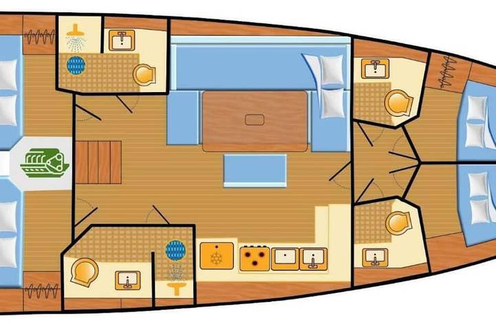 Hausboot für 6 Personen auf Mallorca