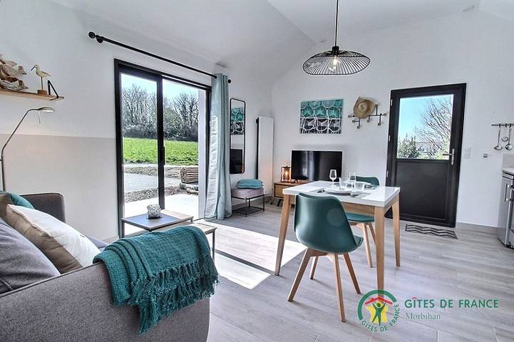 Casa de huéspedes para 2 personas, con Terraza y Jardín en Morbihan
