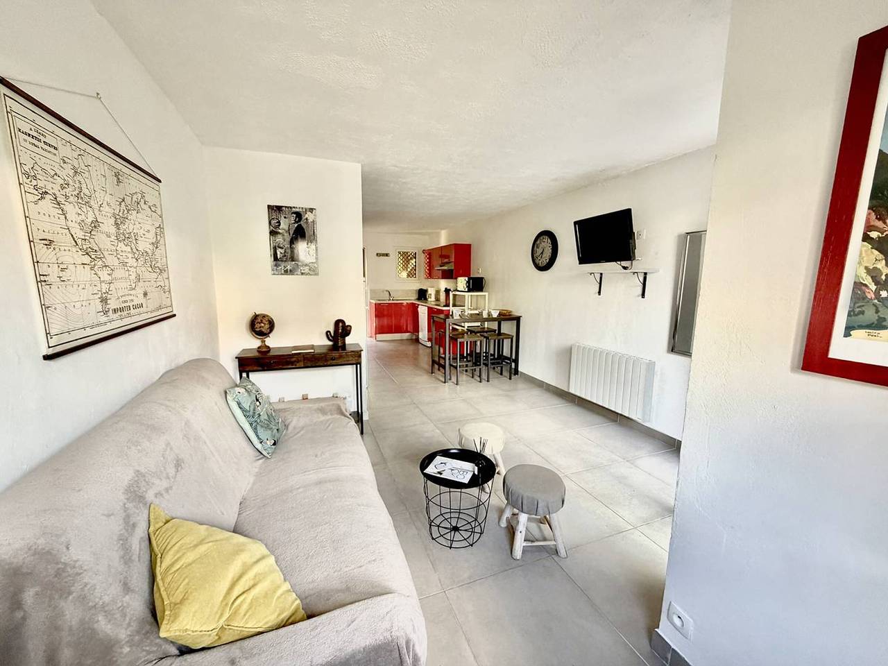 Casa luminosa con aire, terraza y parking, cerca de la playa in San Ciprianu, Lecci