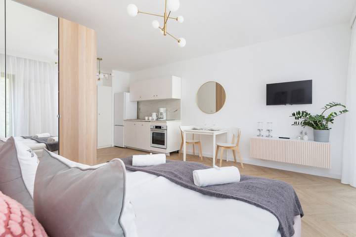 Ganze Ferienwohnung, Modern Studio in Katowice | Parking and Balcony in Kattowitz, Schlesien