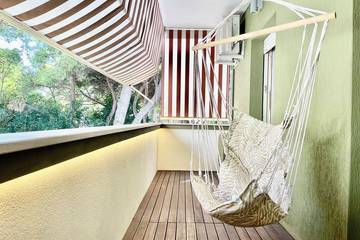 Ferienwohnung für 2 Personen, mit Balkon und Pool, mit Haustier in Riccione