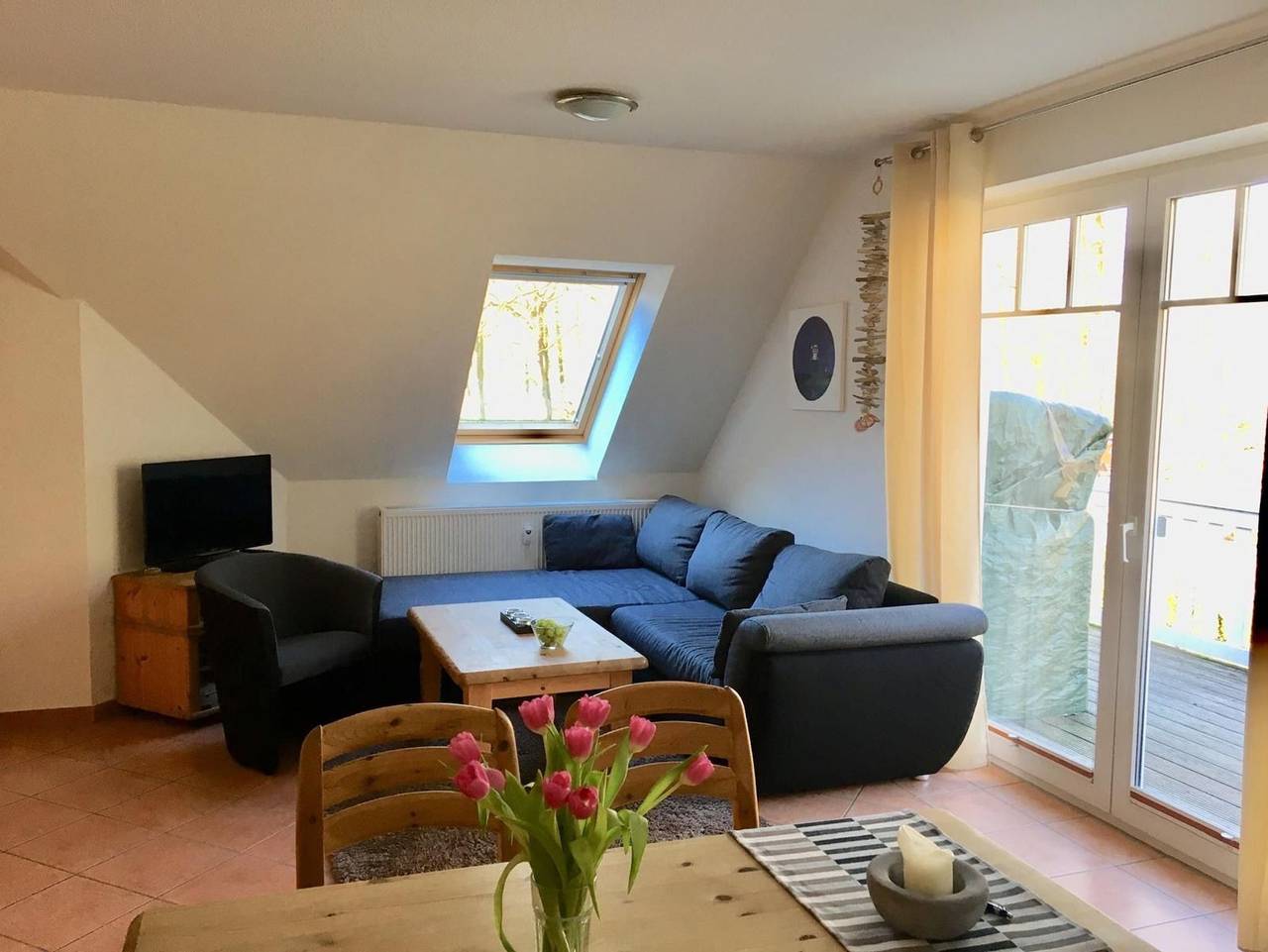 Ganze Ferienwohnung, Eva Balkon · Haustiere · 900m zum Strand - Unterkunft Eva in Nienhagen, Rostock und Umgebung