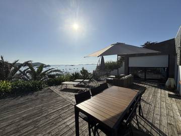 Location de vacances pour 8 personnes, avec vue sur l’océan et jardin, animaux acceptés dans Plage Pors Termen Trebeurden