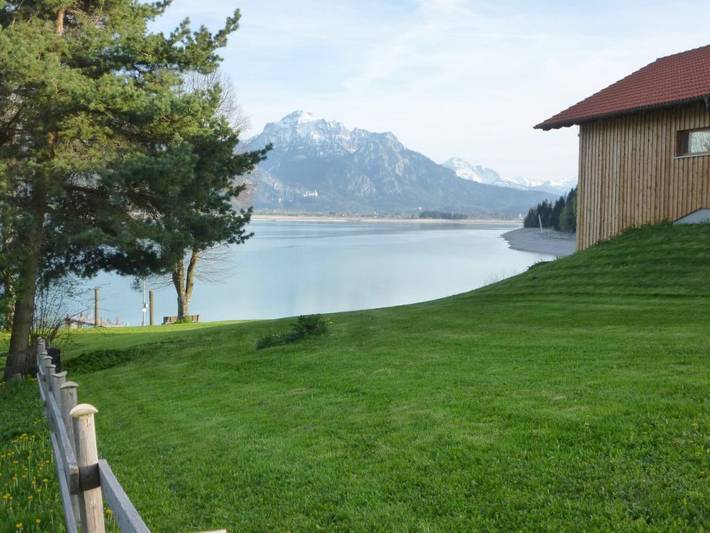 Chalet für 3 Personen, mit Ausblick und Sauna sowie Seeblick und Garten am Forggensee - 4