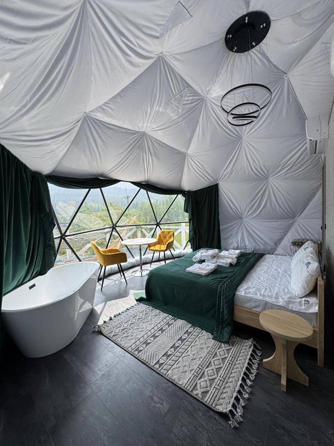 Tent in Carpathians (Ukraine)