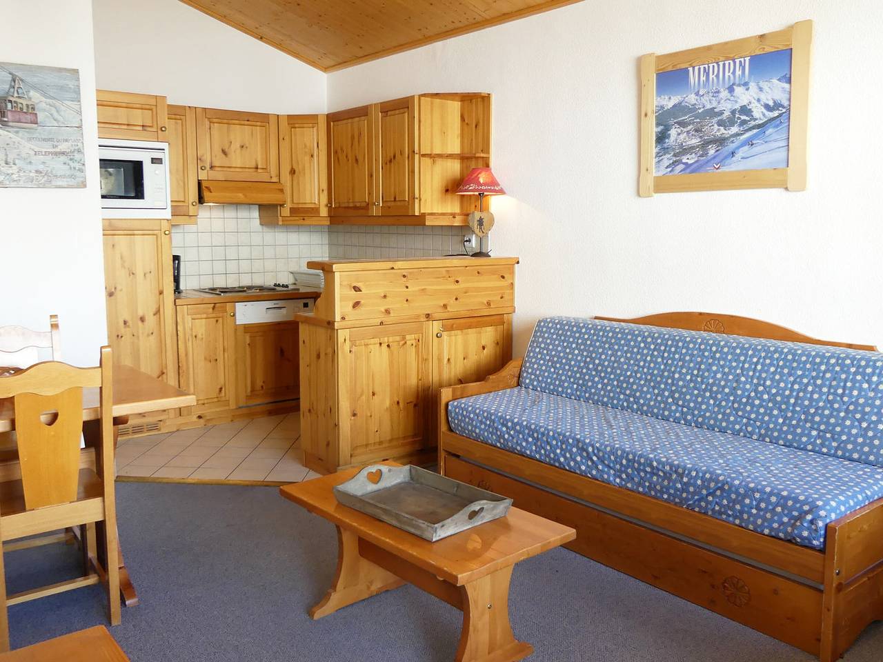 Apartamento entero, Confortable con gran terraza sur, mascotas permitidas in Méribel-Mottaret, Les Allues