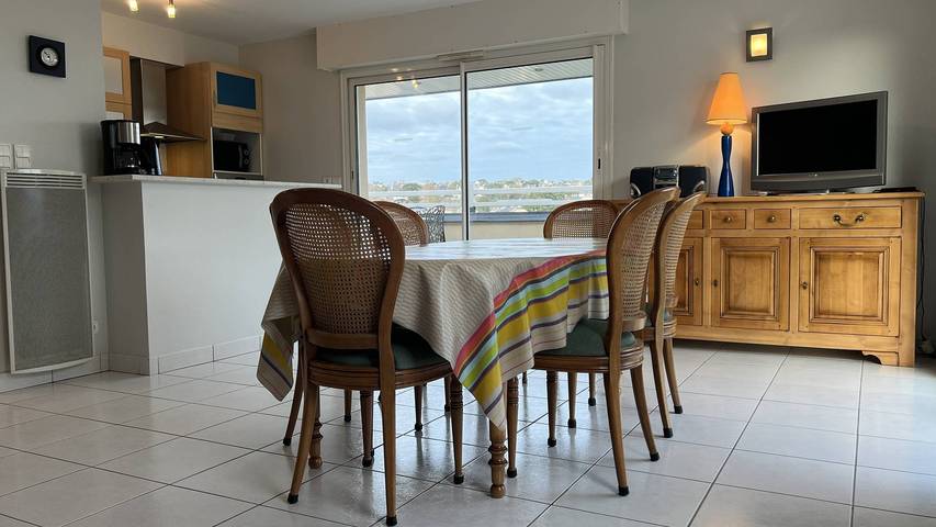 Appartement de vacances entier, Grand appartement vue mer à Saint-Cast-le-Guildo | 7 personnes | in Saint-Cast-le-Guildo, Région de Dinan