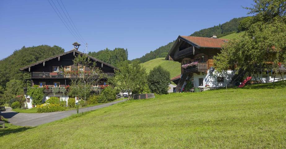Ferienhaus für 4 Personen, mit Balkon und Terrasse sowie Garten in Oberbayern
