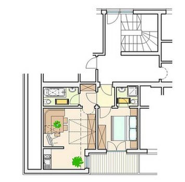 Apartamento entero, Apartamento "Angerle Alm Apt Rosengarten" con balcón privado, jardín compartido y wifi in Karersee, Nova Levante