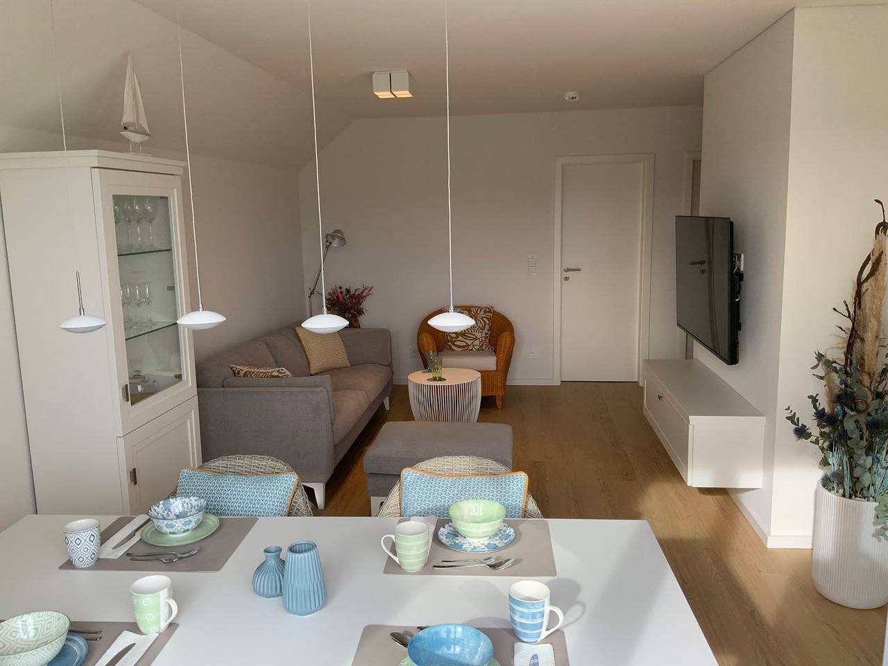 Ganze Wohnung, Sonnenschein - Südbalkon, Grill, Dusche, Infrarotsauna, Kamin, 3 Tvs, Stellplatz in Olpenitz, Kappeln