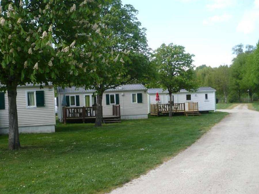 Camping Le Gué - Mobilheim 8 personen - 28 m² - 3 Zimmer in Chémery, Sologne