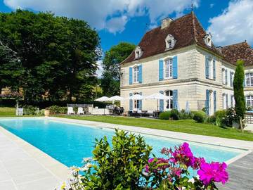 Maison de campagne pour 2 personnes, avec vue ainsi que piscine et jardin à Douville