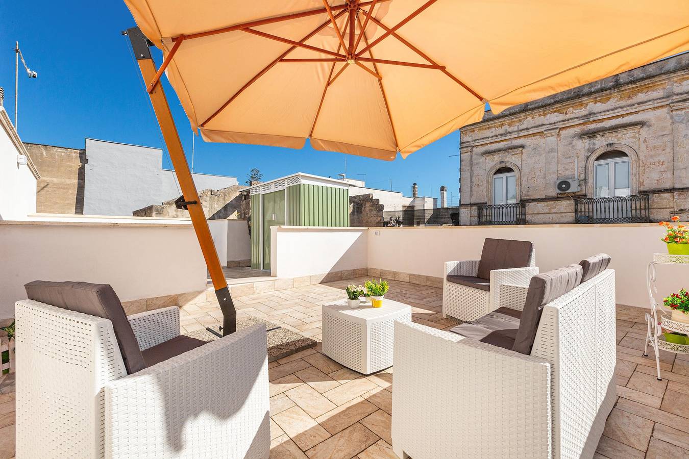 Appartement entier, Appartement de vacances pour 6 personnes avec balcon/terrasse in Maruggio, Golfe de Tarente