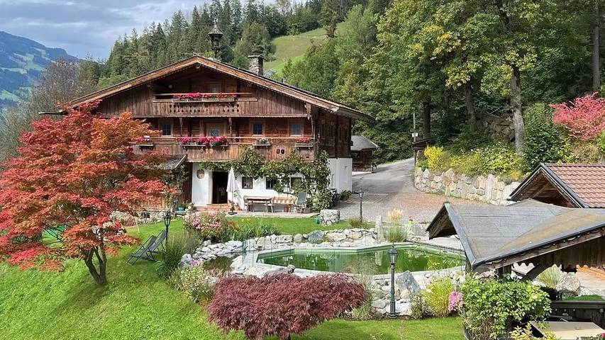 Ferienhaus für 4 Personen, mit Garten und Pool, mit Haustier im Zillertal
