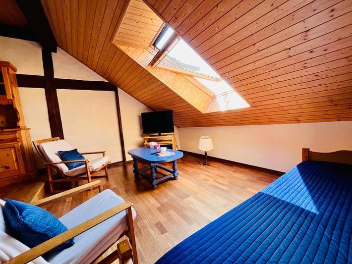 Gîte pour 4 personnes, avec Vue sur le lac à Hauterive