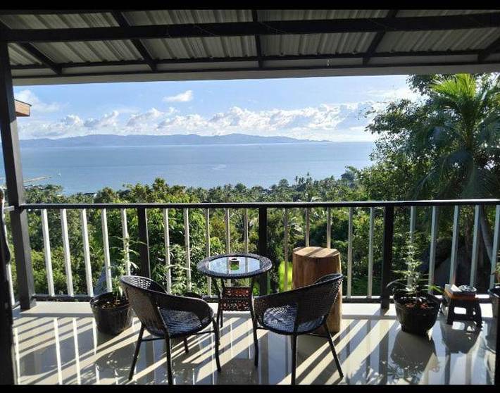 Location de vacances pour 2 personnes, avec terrasse et vue, animaux acceptés dans Koh Phangan