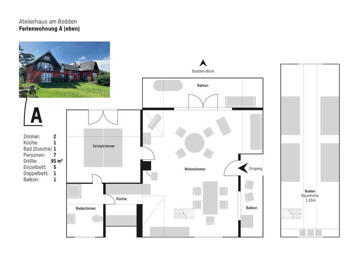 Ferienwohnung für 4 Personen, mit Garten in Neuenkirchen (Rügen) - 2