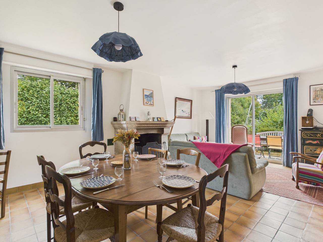 Plage 800m, maison pour 11 avec jardin in Névez, Region de Quimper