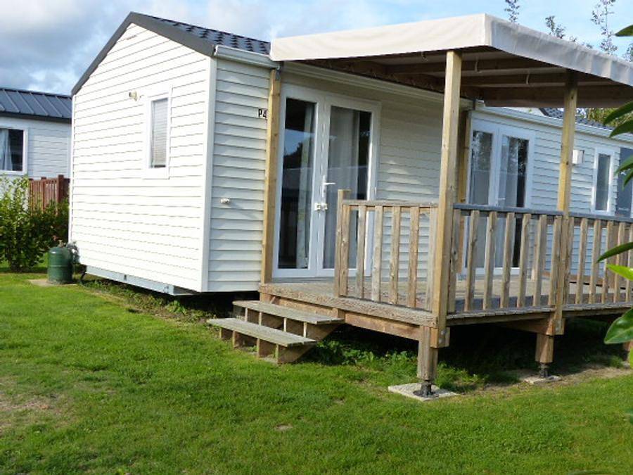 Camping La Roche Percée - Stacaravan 5 personen - Tv in Fouesnant, Côte de Cornouaille