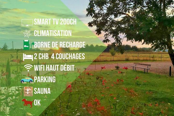 Maison de vacances pour 6 personnes, avec sauna ainsi que vue et jardin - 1