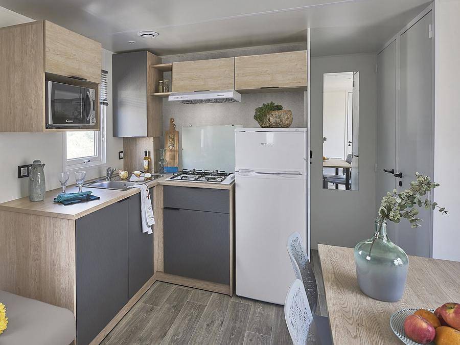 Camping Domaine du Vieux Moulin - Mobilhome 6 personas - Familia Mh3 in Saint-Julien-en-Born, Côte d’Argent