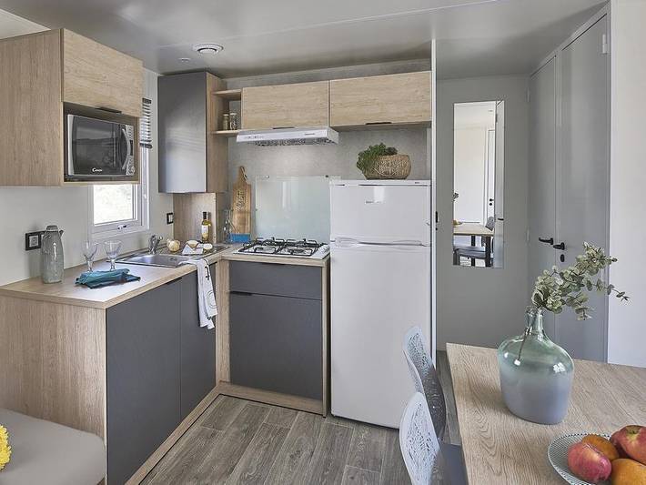 Mobil home pour 6 personnes, avec bassin pour enfant à Saint-Julien-en-Born - 4