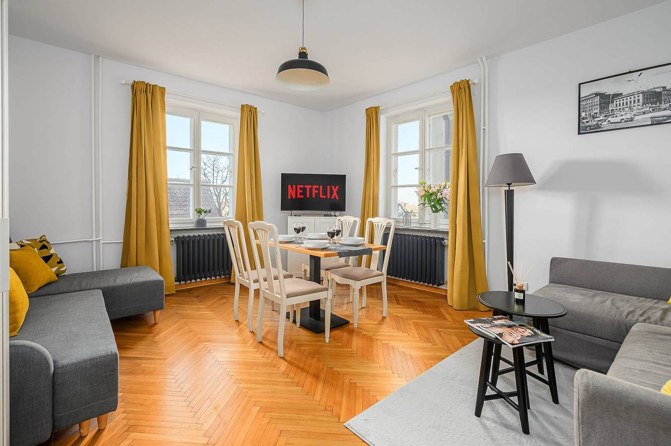 Ganze Wohnung, Lumina 3-room apart near the Royal Castle in Warschau Stadtmitte, Warschau