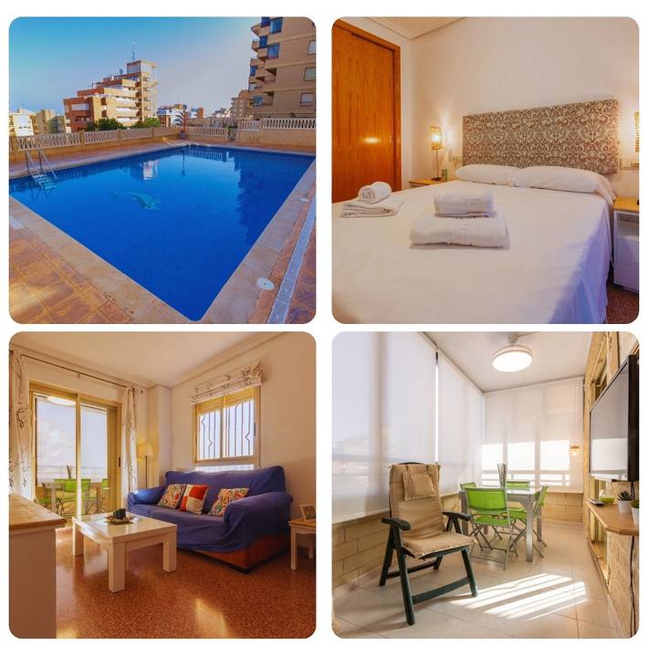 Appartement de vacances pour 6 personnes, avec piscine et balcon - 1