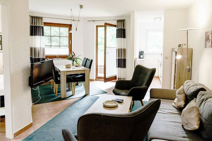 Ferienwohnung für 4 Personen, mit Balkon und Garten sowie Ausblick in Goslar