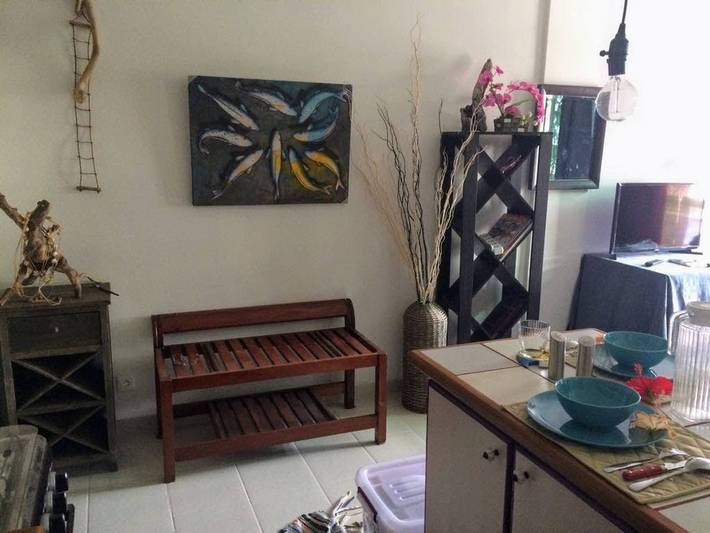 Estudio entero, Studio Ninamu, un refugio con tintes azules en el corazón de Papeete in Papeete, Tahiti