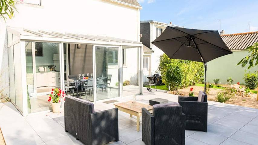 Appartement de vacances pour 7 personnes, avec jardin